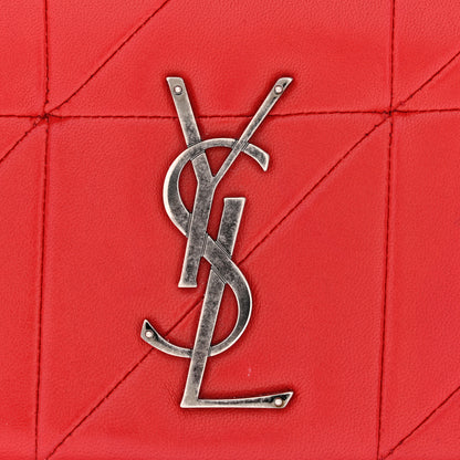 Saint Laurent Lambskin Patchwork Monogram Small Jamie Rouge Eros 13 of 13