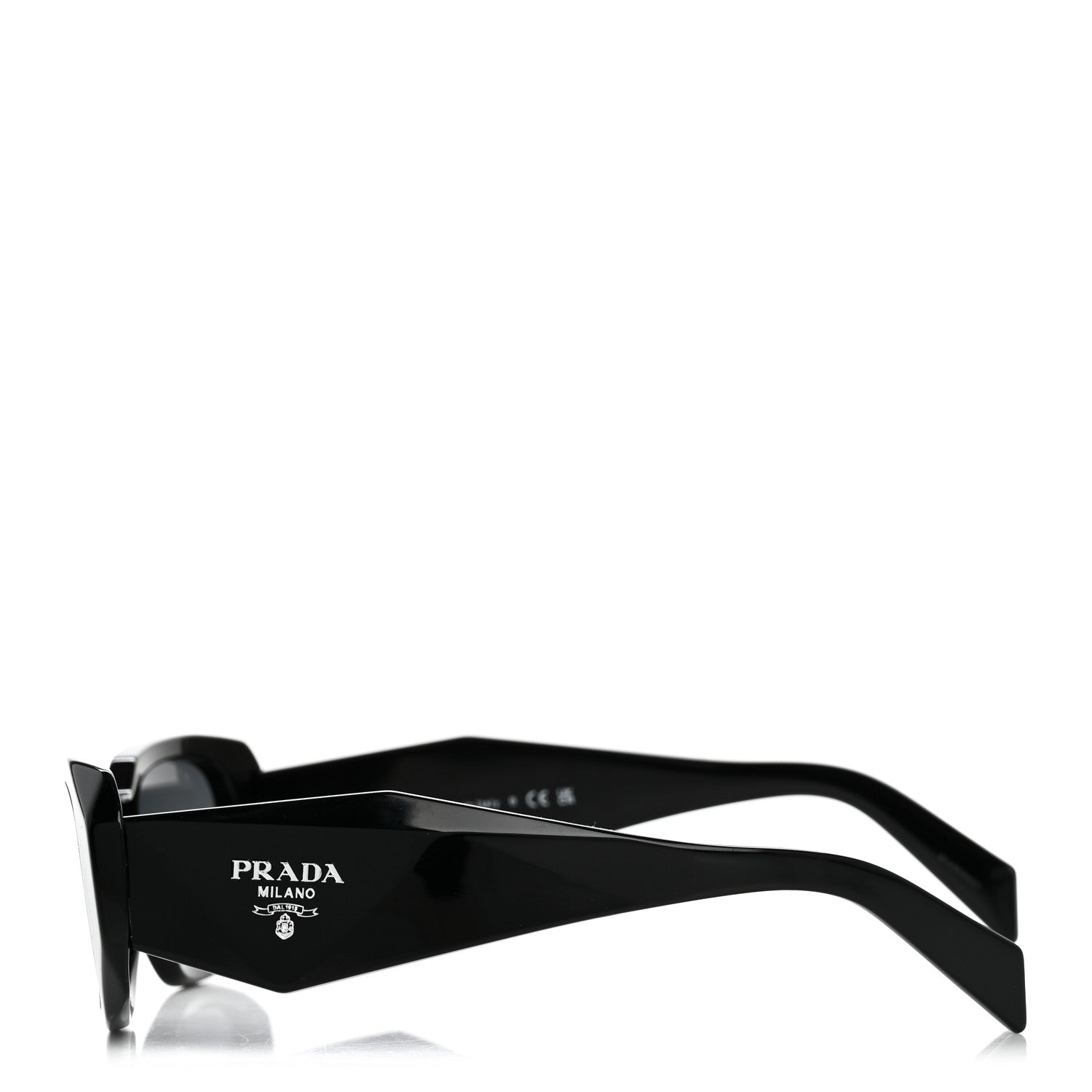 Prada Acetate Symbole Sunglasses SPR 17W Black 3 of 8