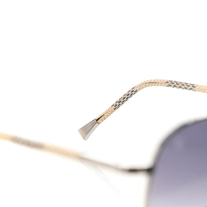 Louis Vuitton Damier Azur Conspiration Pilote Aviator Sunglasses Z0203U 8 of 9