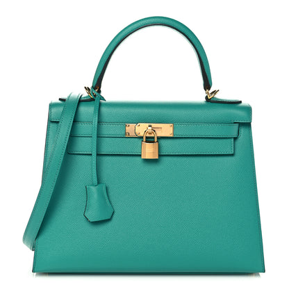 Hermes Epsom Kelly Sellier 28 Vert Verone 1 of 13
