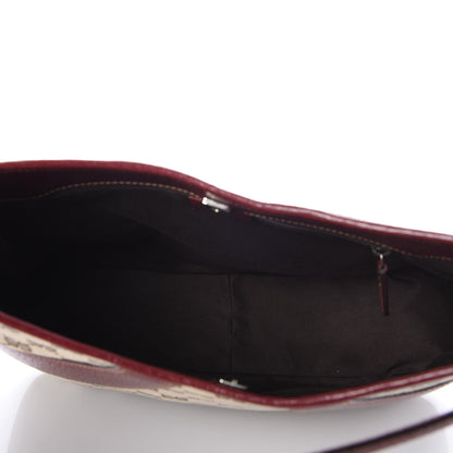 Gucci Monogram Calfskin Shoulder Bag Hobo Red 5 of 7
