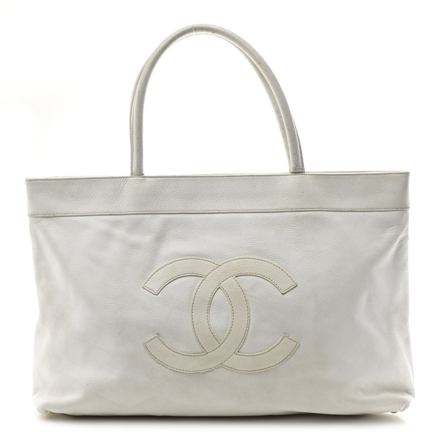 Caviar CC Timeless Tote White
