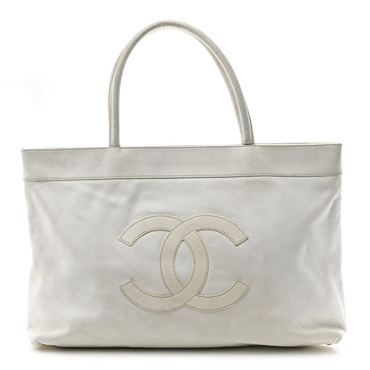 Chanel Caviar CC Timeless Tote White 1 of 10