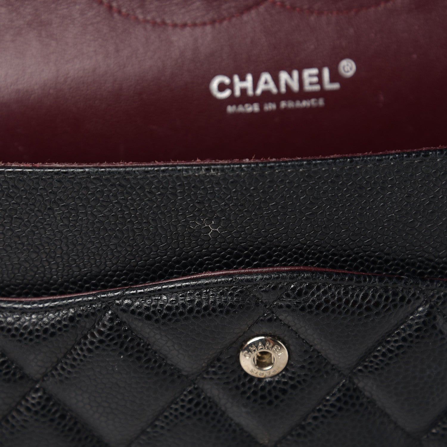 Chanel Caviar Quilted Jumbo Double Flap Black 11 of 15