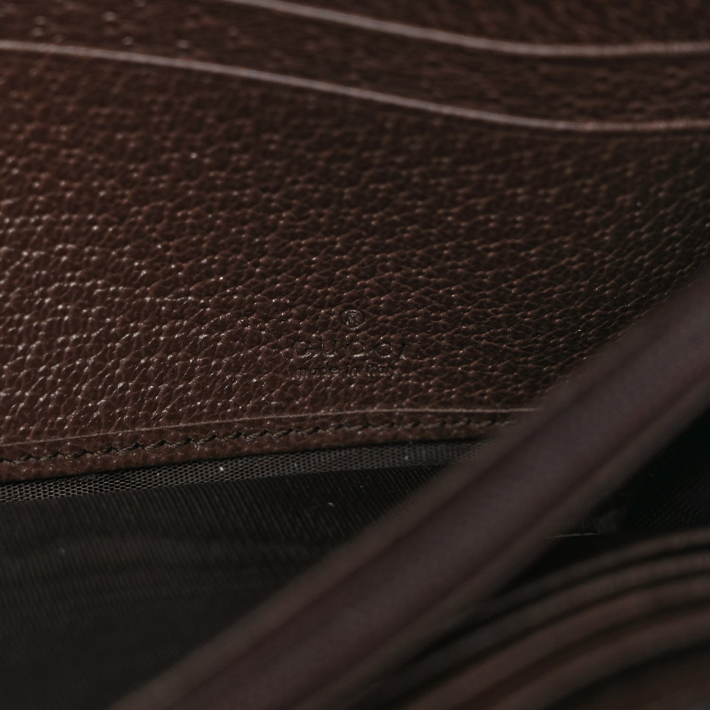 GG Supreme Monogram Web Ophidia Continental Wallet Brown