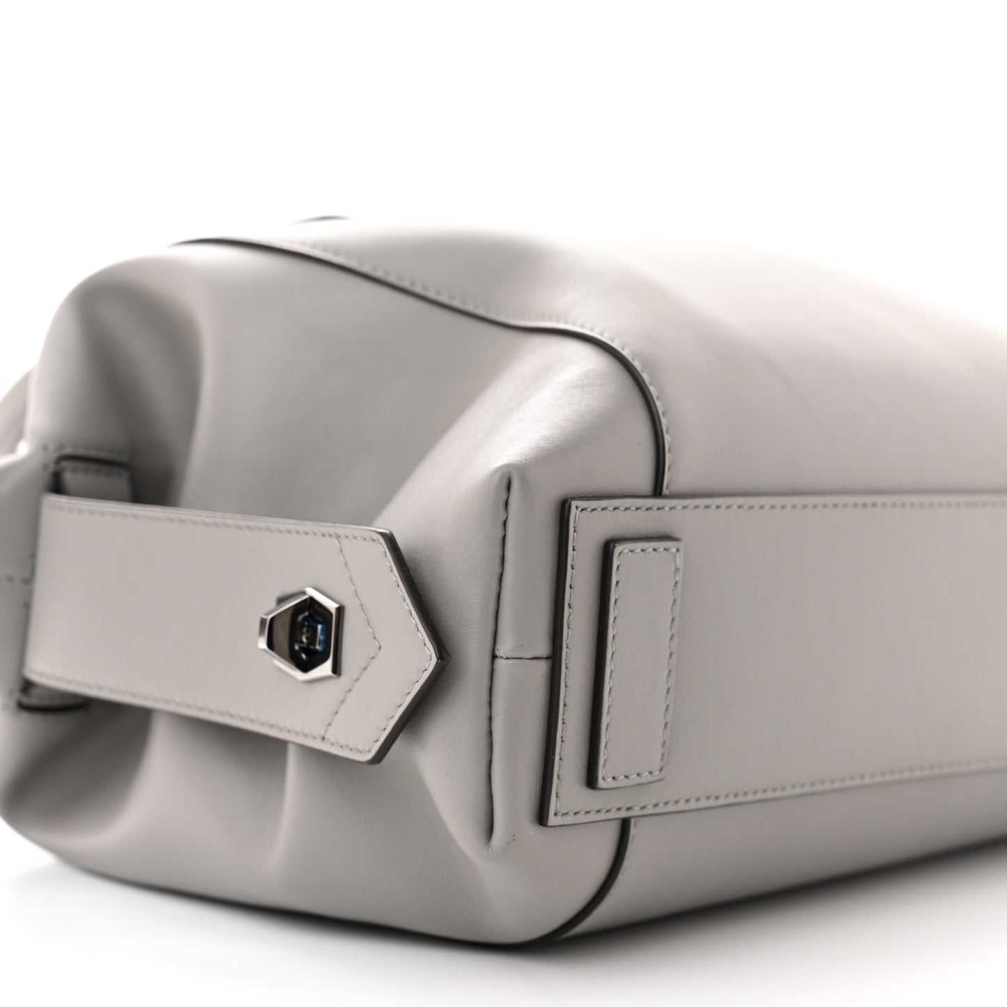 Calfskin Small Soft Antigona Pearl Grey