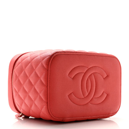 Chanel Caviar Quilted Large Vanity Pouch Red 4 of 19