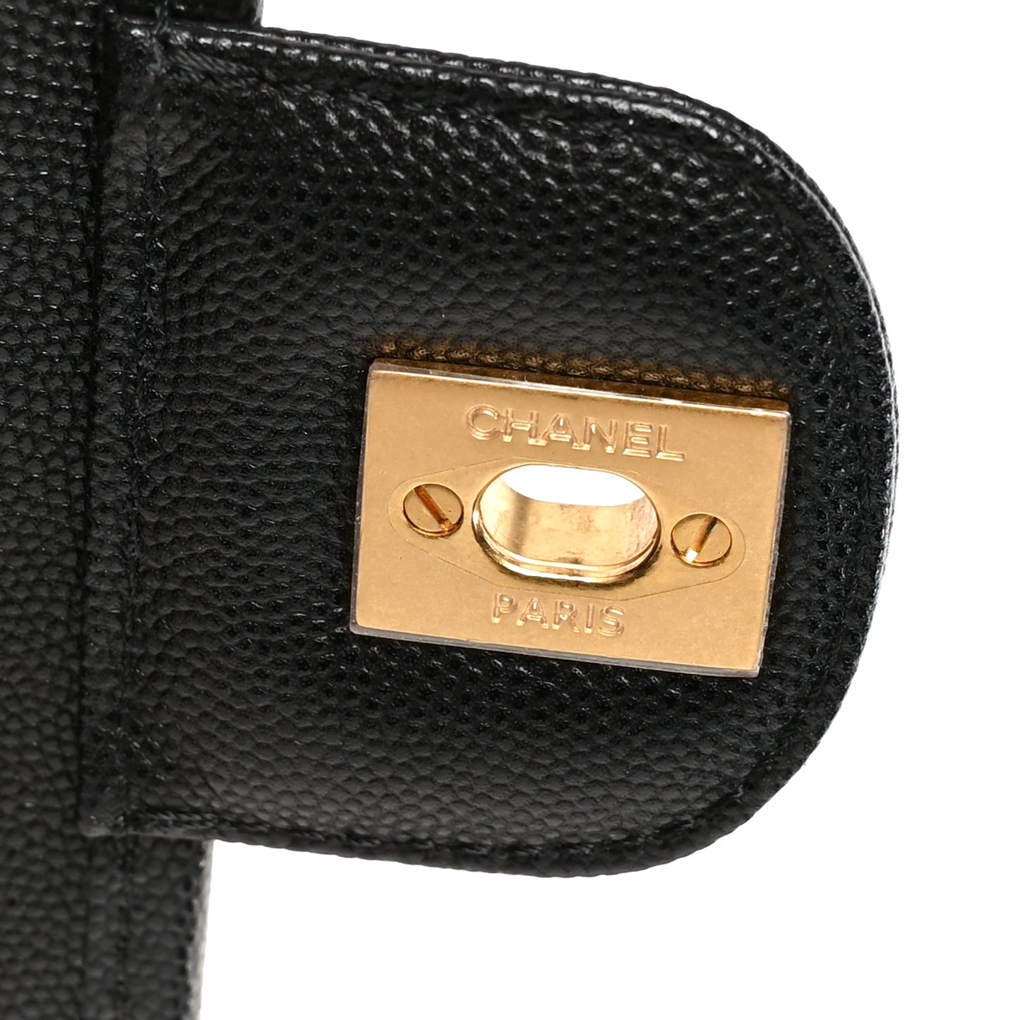Caviar Quilted School Memory Small Top Handle Flap Black