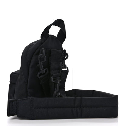 Balenciaga Recycled Casual Nylon Mini Oversized Backpack Black 3 of 8