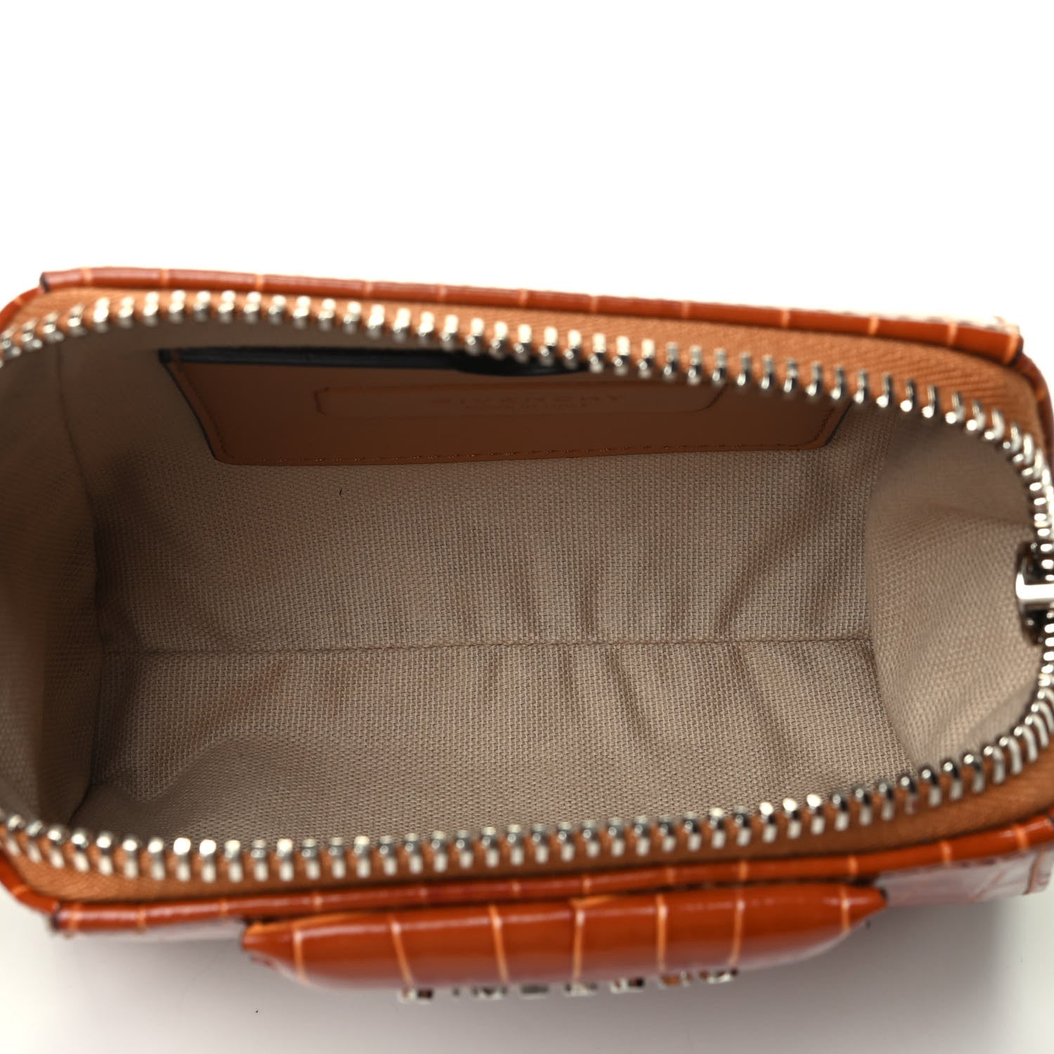 Givenchy Calfskin Crocodile Embossed Nano Antigona Tan 5 of 5