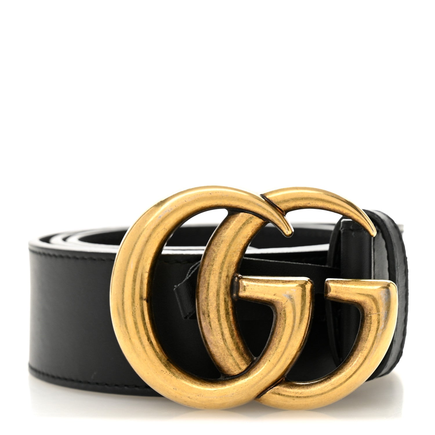 Gucci Calfskin Double G 40mm Belt 80 32 Black 1 of 5
