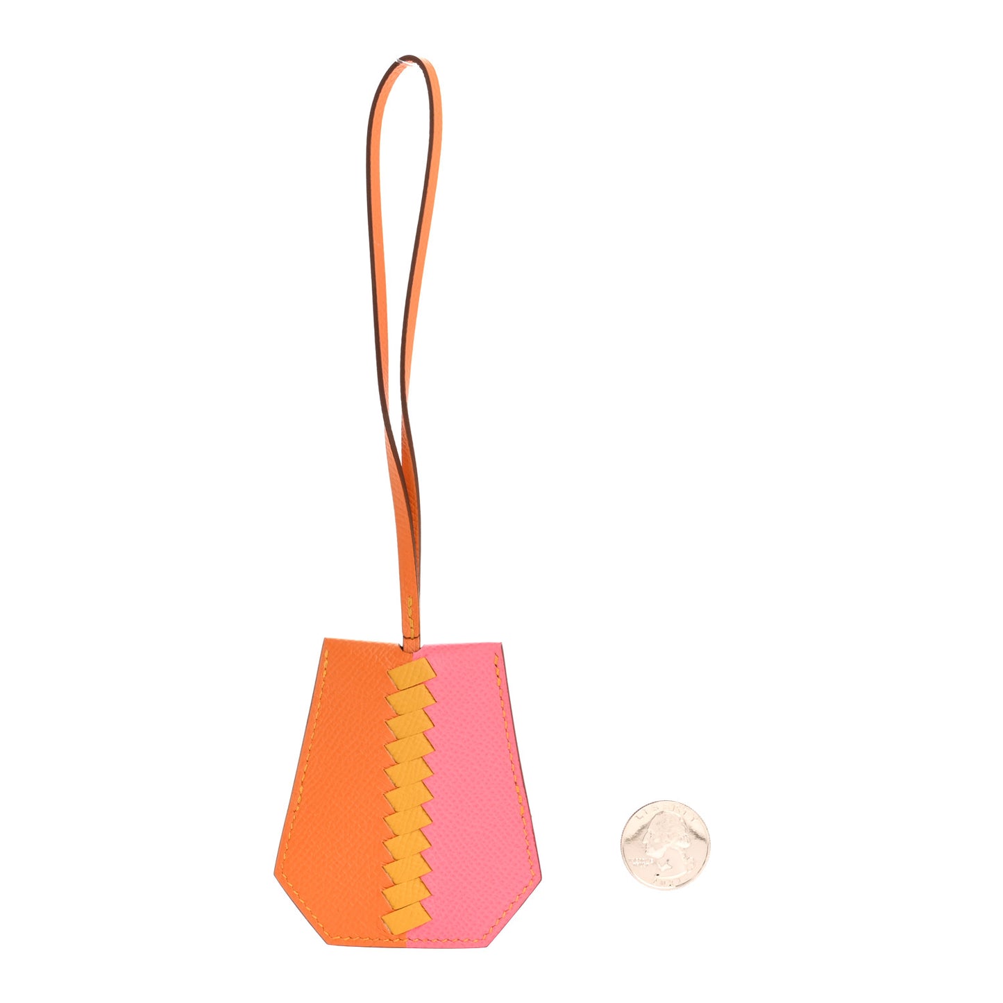 Epsom Clochette Cles Charm Rose Azalee Abricot Jaune Ambre