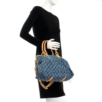 Louis Vuitton Denim Neo Cabby MM Blue 3 of 8
