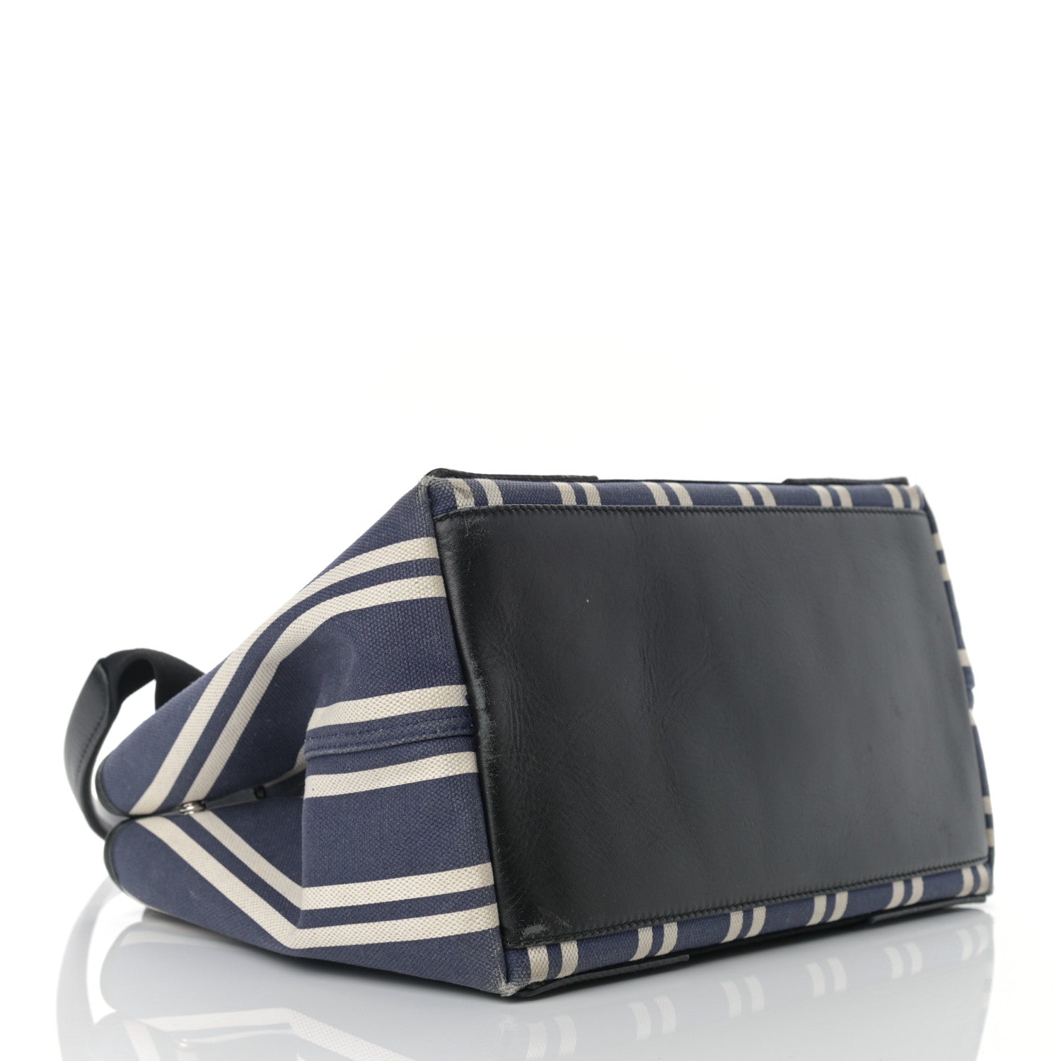 Balenciaga Canvas Striped S Navy Cabas Navy 5 of 17