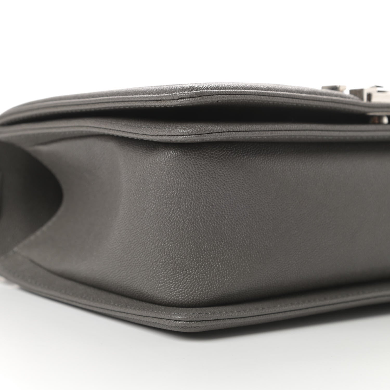 Chanel Caviar Quilted Medium Boy Flap Grey 9 of 11