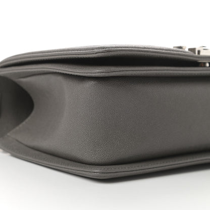 Chanel Caviar Quilted Medium Boy Flap Grey 9 of 11