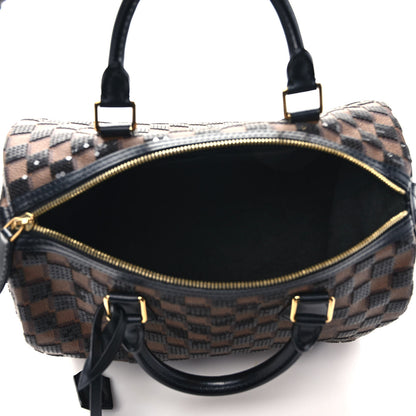 Louis Vuitton Damier Paillettes Speedy 30 Black 5 of 8