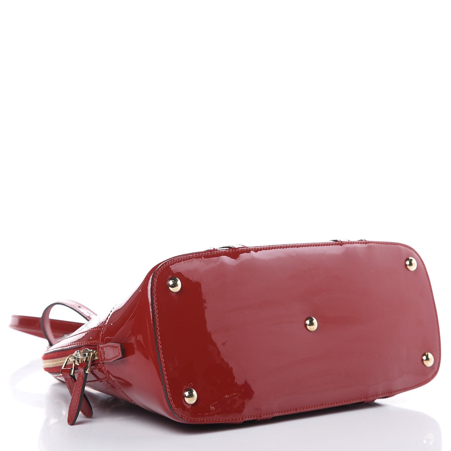 Patent Microguccissima Small Nice Top Handle Dome Bag Rose Bed