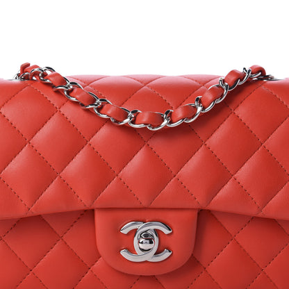 Chanel Lambskin Quilted Mini Rectangular Flap Red 10 of 11