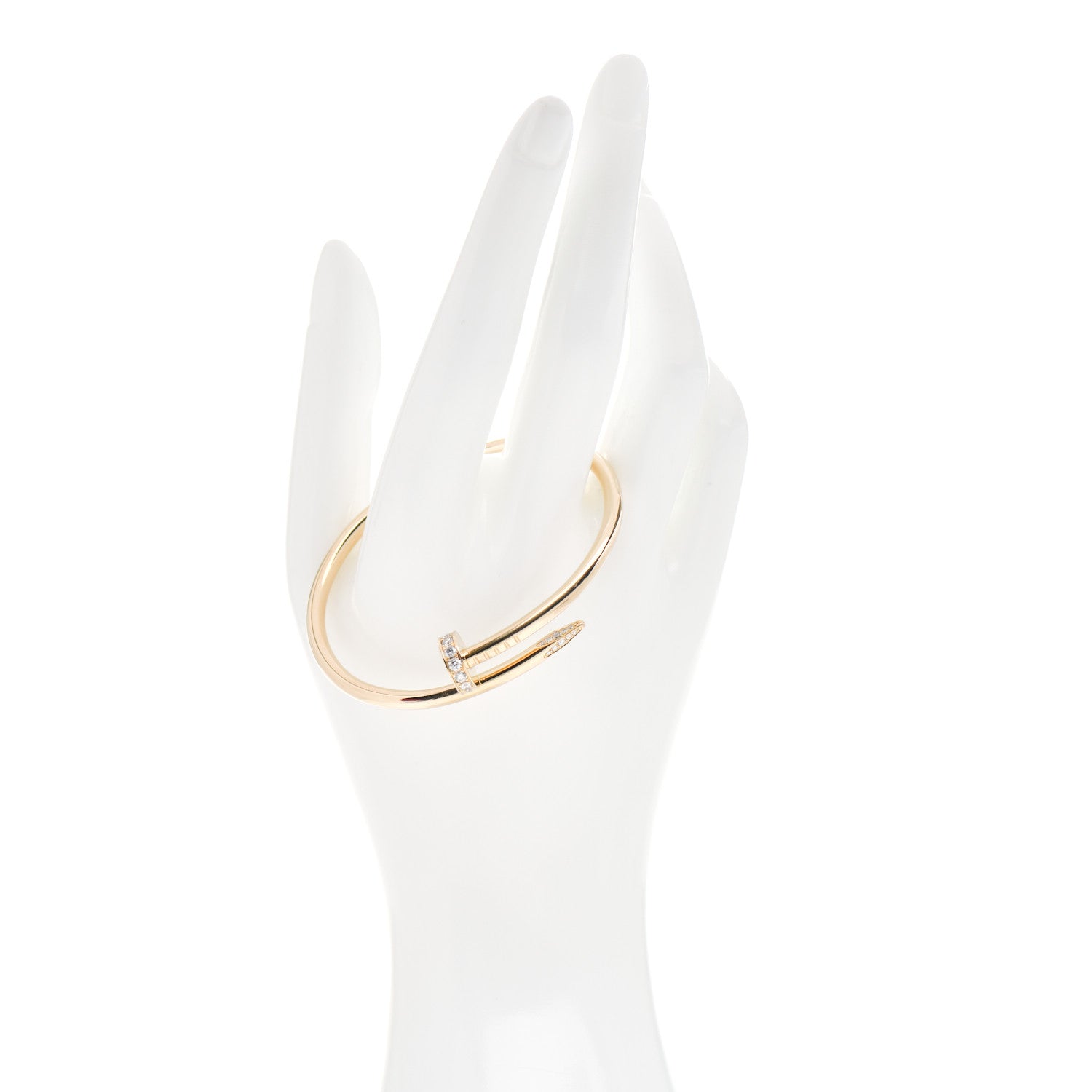 Cartier 18K Yellow Gold Diamond Juste Un Clou Bracelet 16 2 of 5