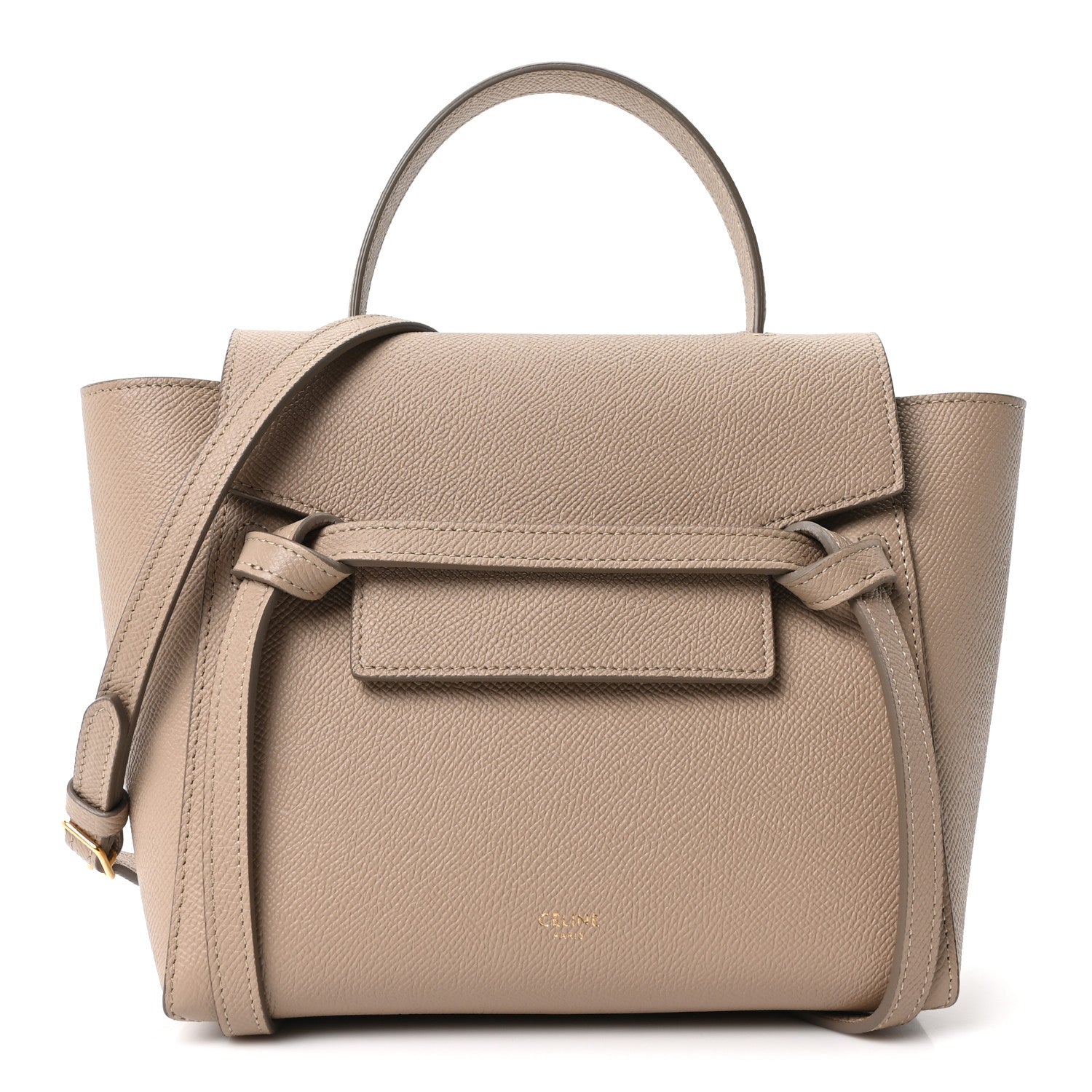 Celine Grained Calfskin Nano Belt Bag Light Taupe 1 of 10