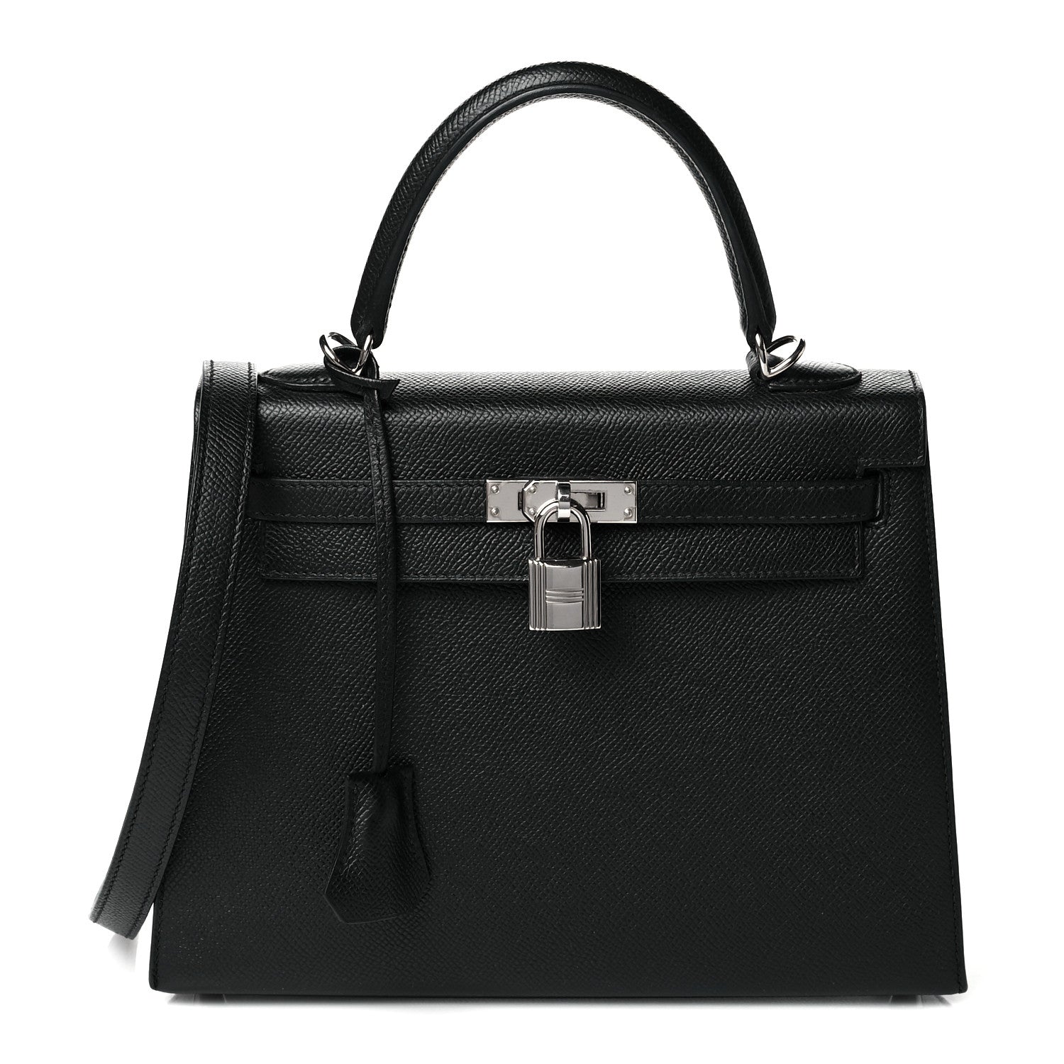 Hermes Epsom Kelly Sellier 25 Black 1 of 10