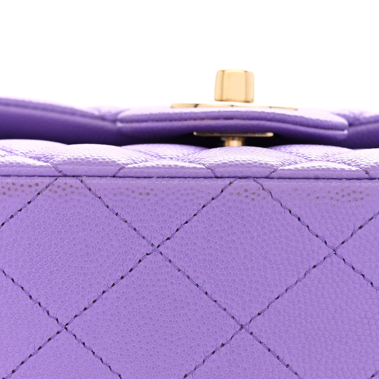 Chanel Caviar Quilted Small Double Flap Purple 11 of 12