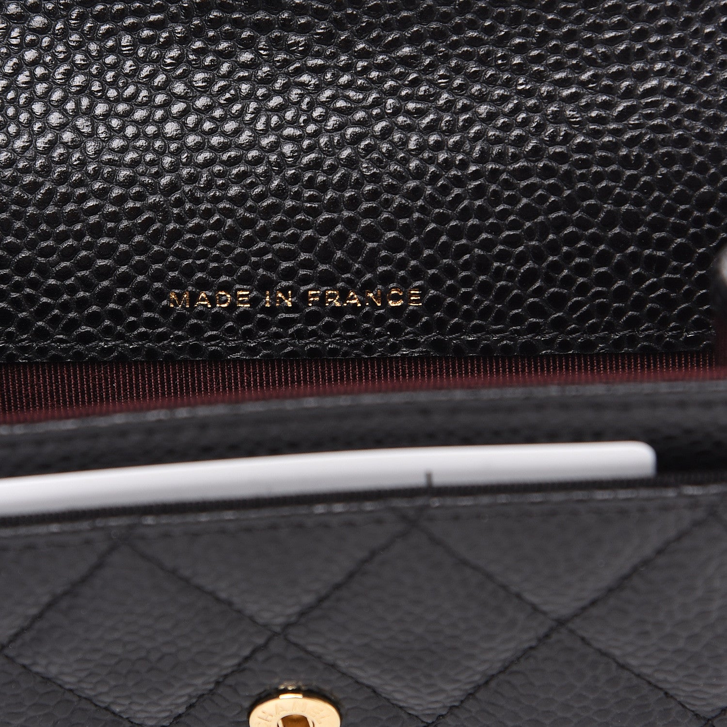 Chanel Caviar Quilted Flap Card Holder Wallet Black 5 of 8