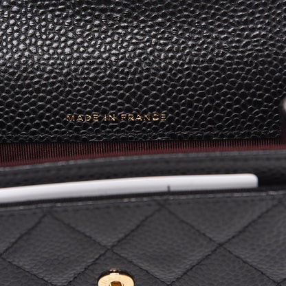 Chanel Caviar Quilted Flap Card Holder Wallet Black 5 of 8