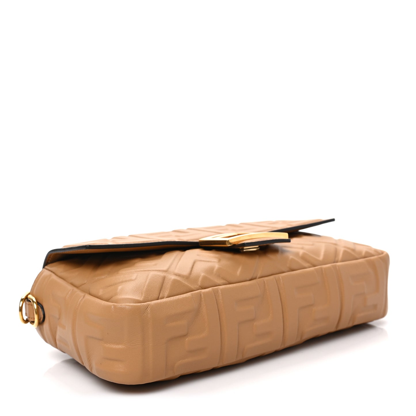 Nappa FF 1974 Embossed Baguette Miele Scuro