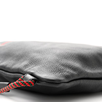 Gucci Calfskin Logo Drawstring Backpack Black 9 of 10