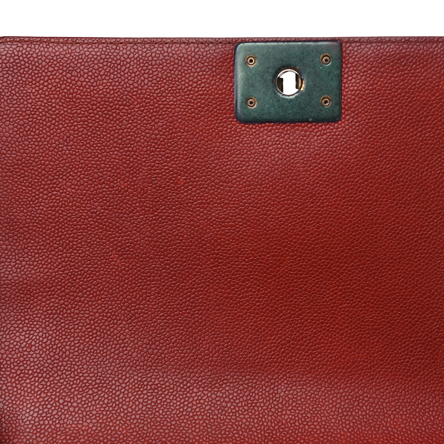 Caviar Quilted New Medium Boy Flap Dark Red