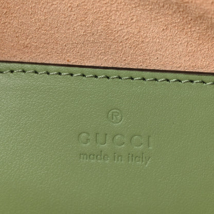 Gucci Calfskin Matelasse Small GG Marmont Chain Shoulder Bag Salamander Green 6 of 10