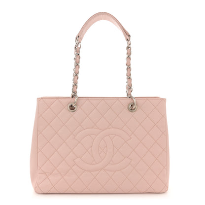 Chanel Caviar Quilted Grand Shopping Tote GST Light Pink 1 of 12
