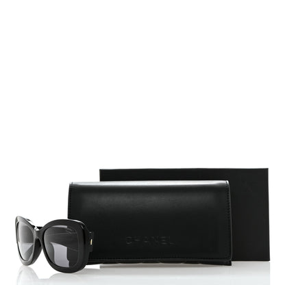 Chanel Acetate Polarized CC Sunglasses 5468-B-A Black 8 of 8