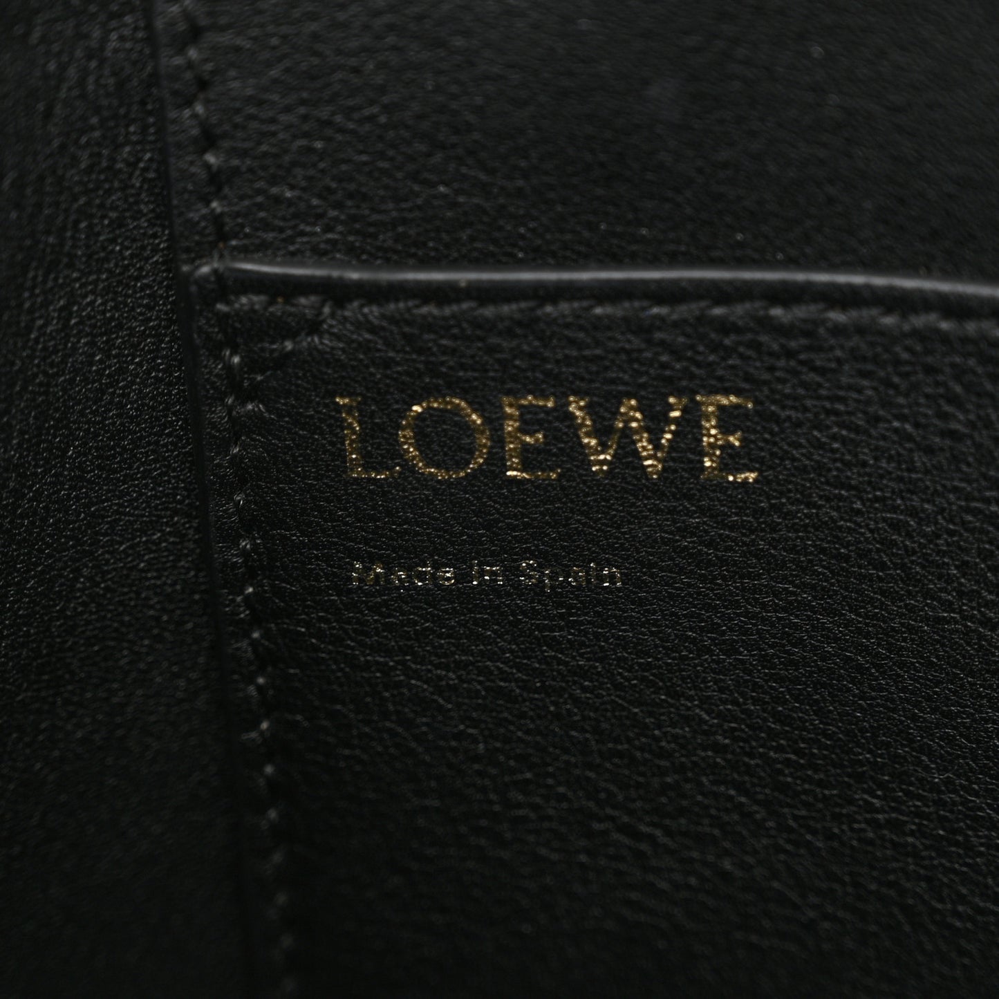 Jacquard Anagram Calfskin Small Square Tote Navy Black