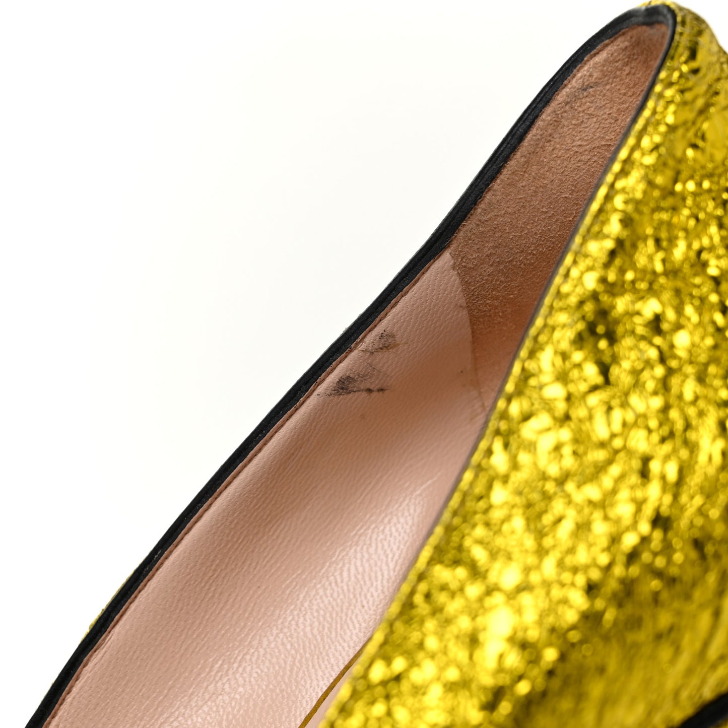 Galassia GG Marmont Fringe 105mm Loafer Pumps 41 Mimosa