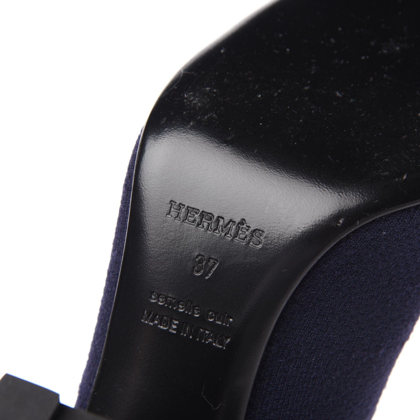 Knit Calfskin Volver Ankle Boots 37 Bleu Diplomatique