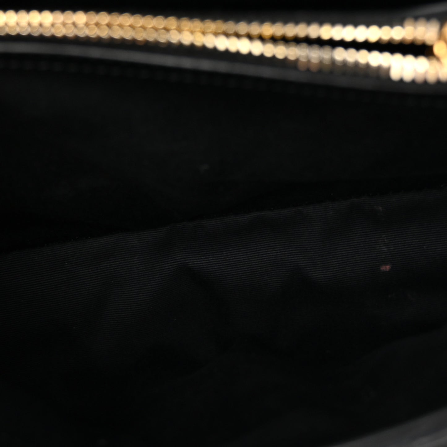 Calfskin Y Quilted Monogram Small Loulou Chain Satchel Black