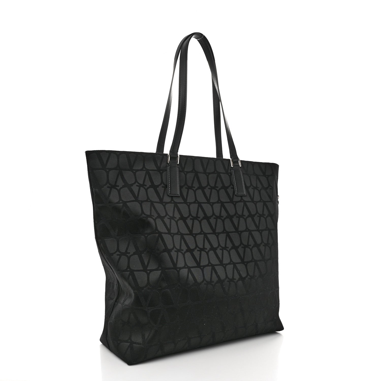Valentino Garavani Nylon Iconographe Shopping Tote Black 3 of 11