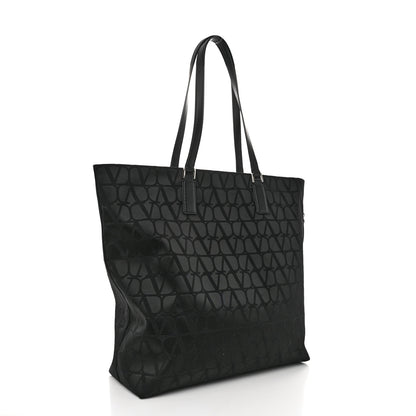Valentino Garavani Nylon Iconographe Shopping Tote Black 3 of 11