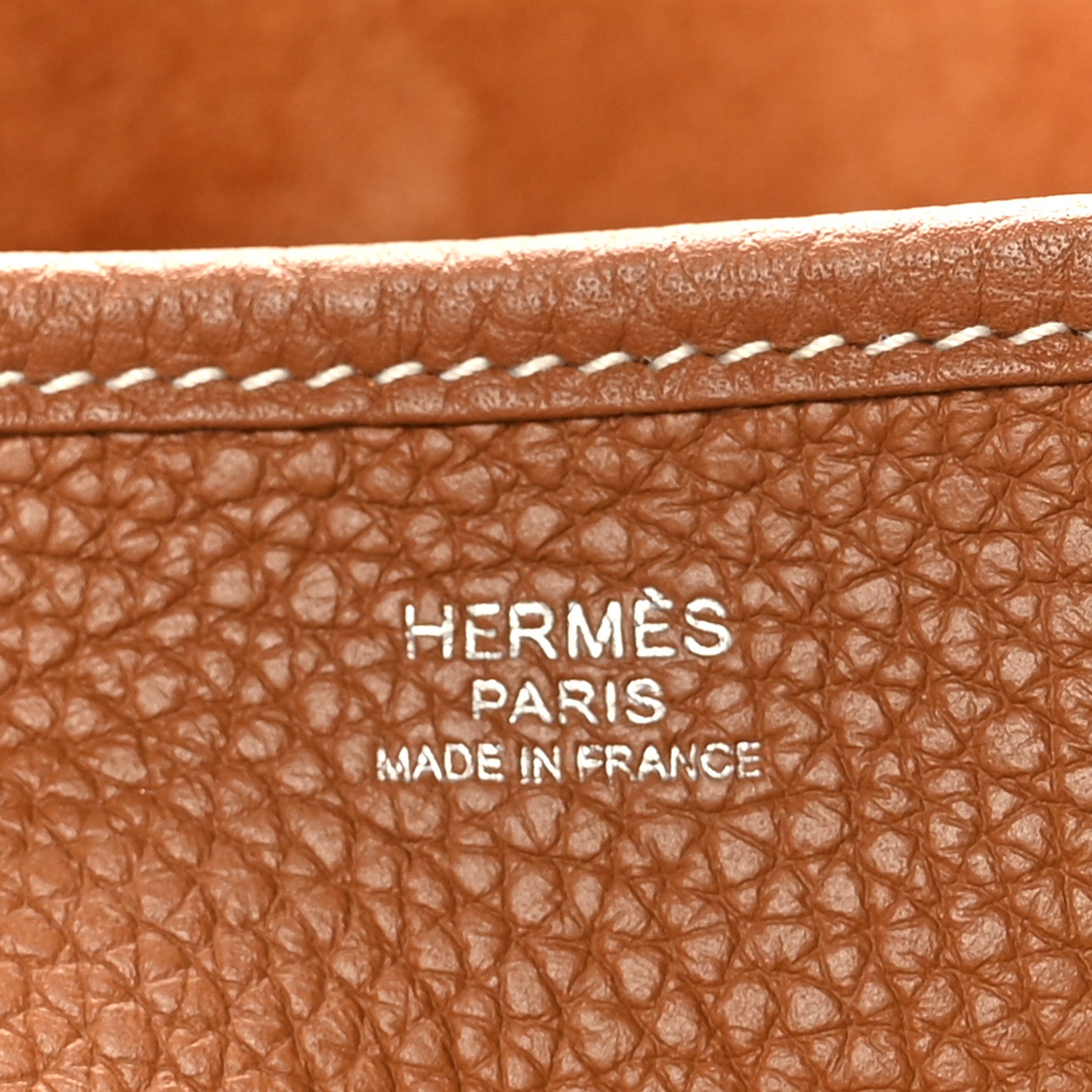 Hermes Taurillon Clemence Amazone Evelyne III PM Gold Ecru 7 of 10
