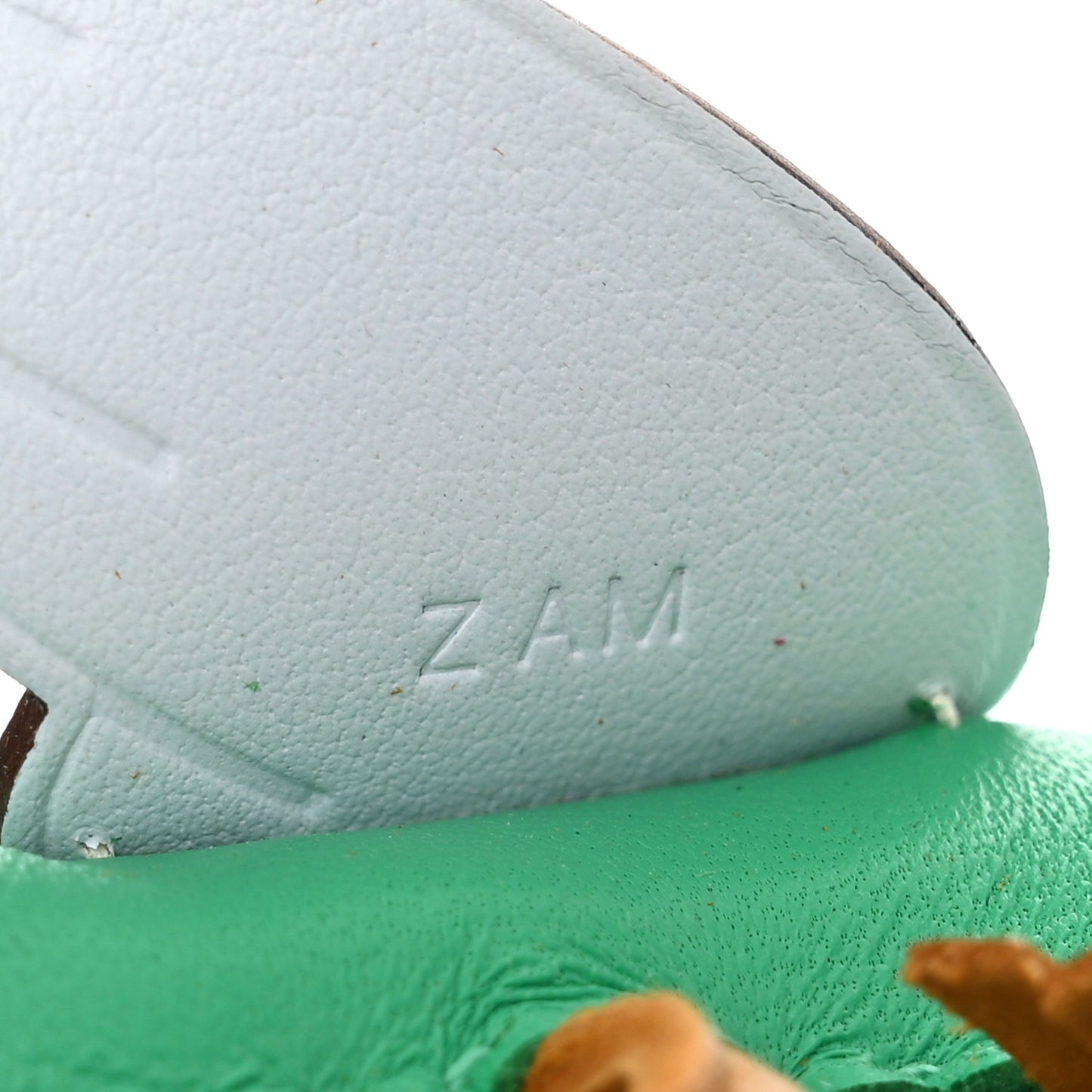 Milo Lambskin Grigri Rodeo Pegase Horse Bag Charm PM Menthe Sesame Bleu Brume