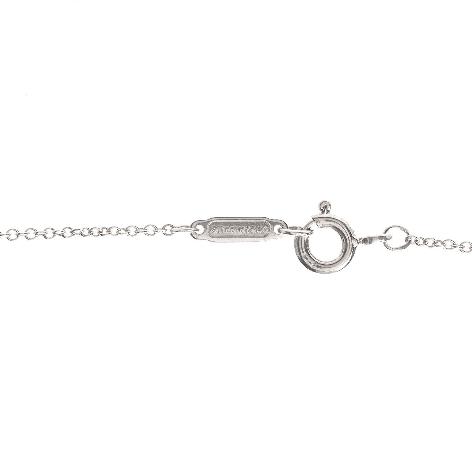 Tiffany Sterling Silver 1837 Circle Pendant Necklace 5 of 5