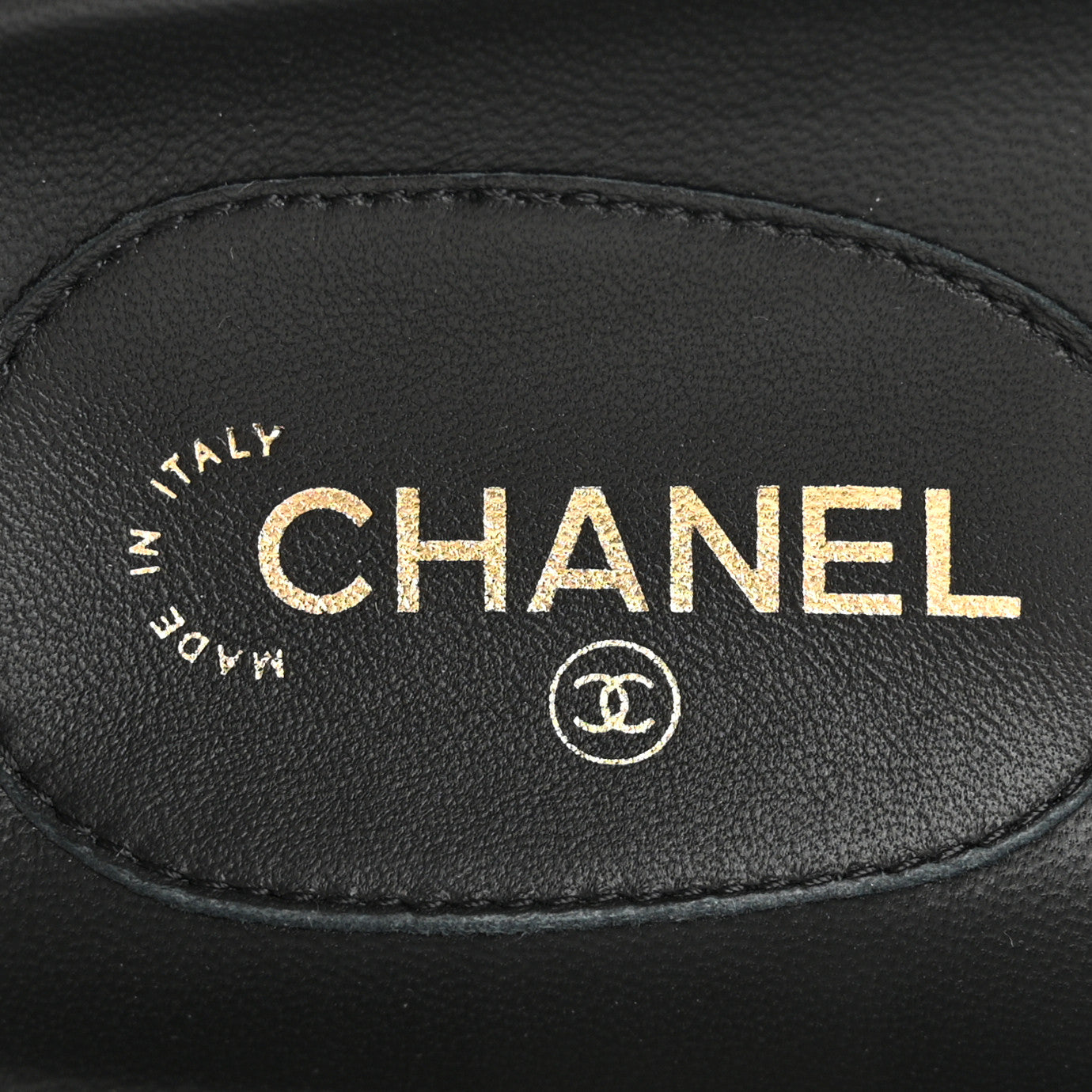 Chanel Lambskin Cha-Nel Mule Sandals 35 Black Multicolor 8 of 10