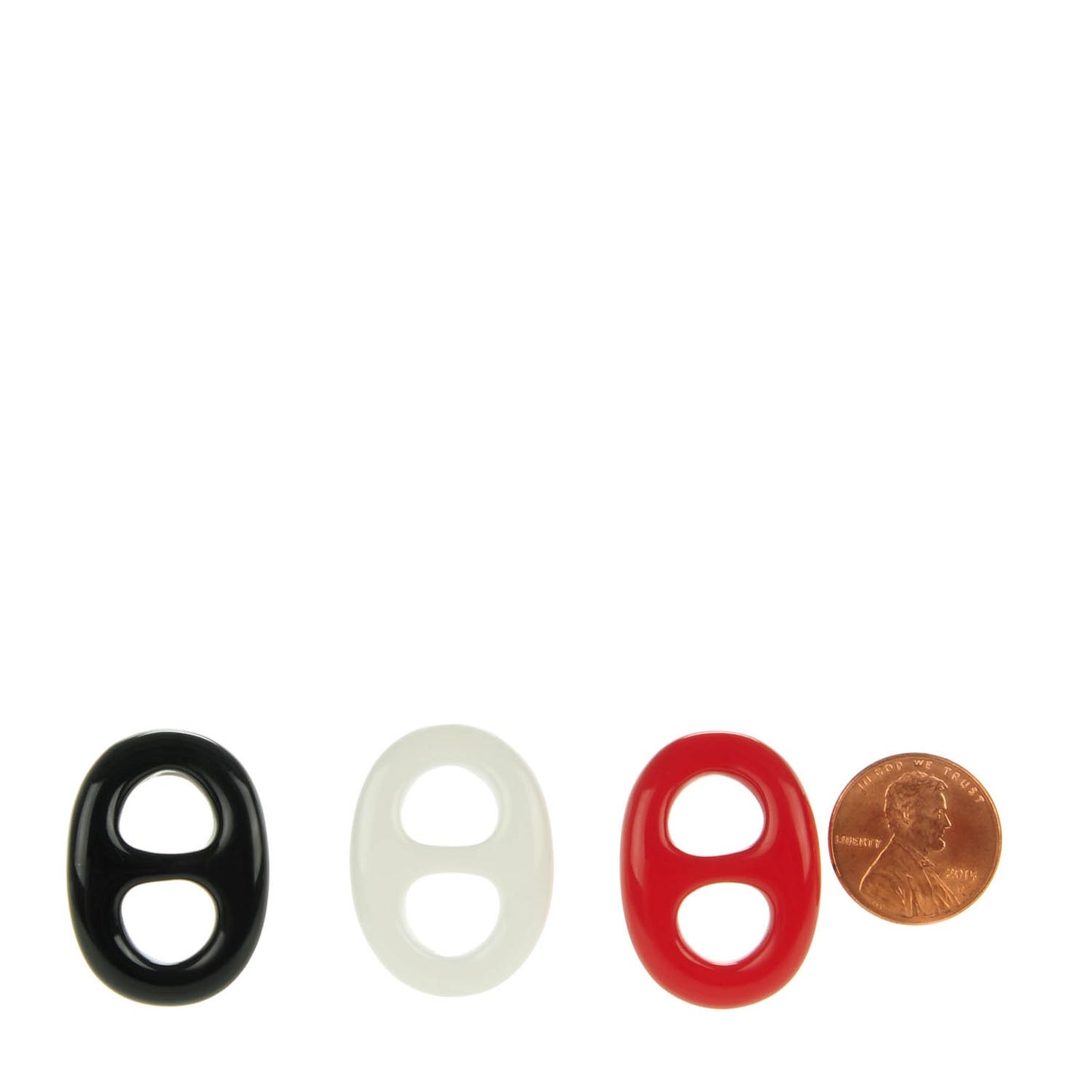 Lacquered Wood Tribord Scarf Ring Set