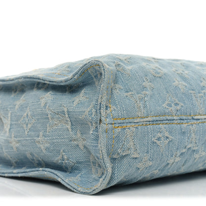 Louis Vuitton Monogram Washed Denim Let Go PM Sky Blue 8 of 9