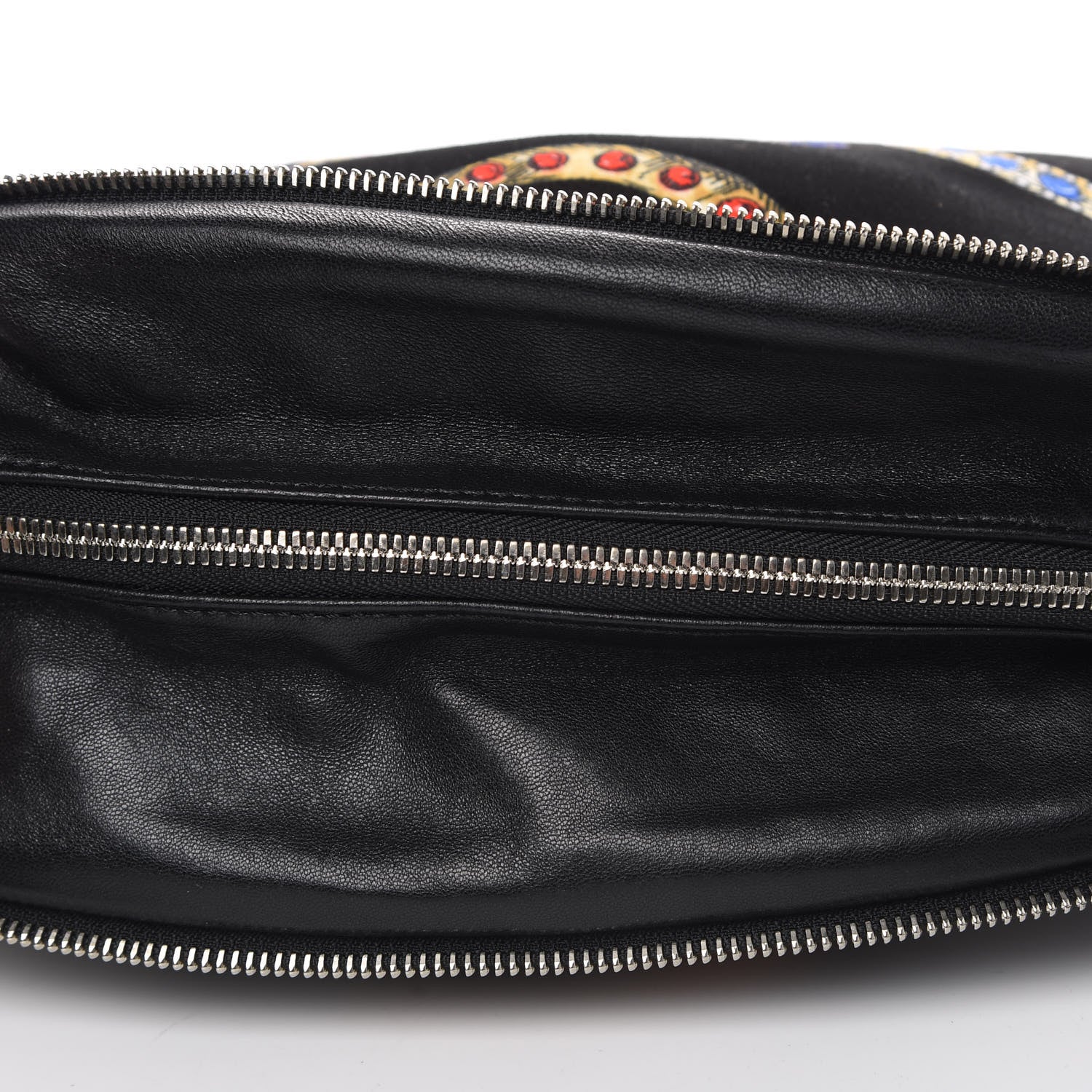 Versace Velvet Crystal Clutch Black 10 of 10