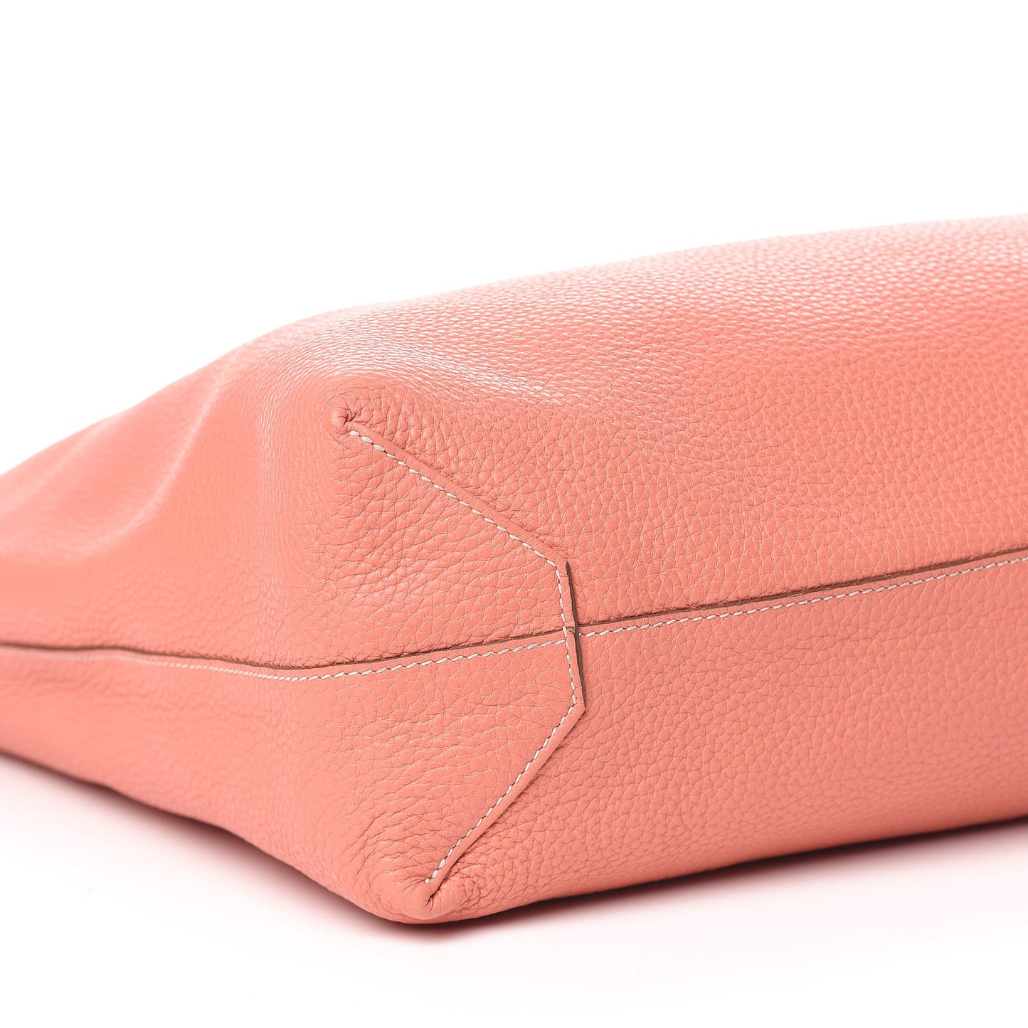 Taurillon Clemence Double Sens Reversible Tote 36 Rouge Casaque Crevette