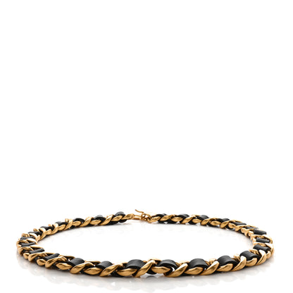 Chanel Lambskin Chain CC Medallion Belt Black Gold 2 of 5